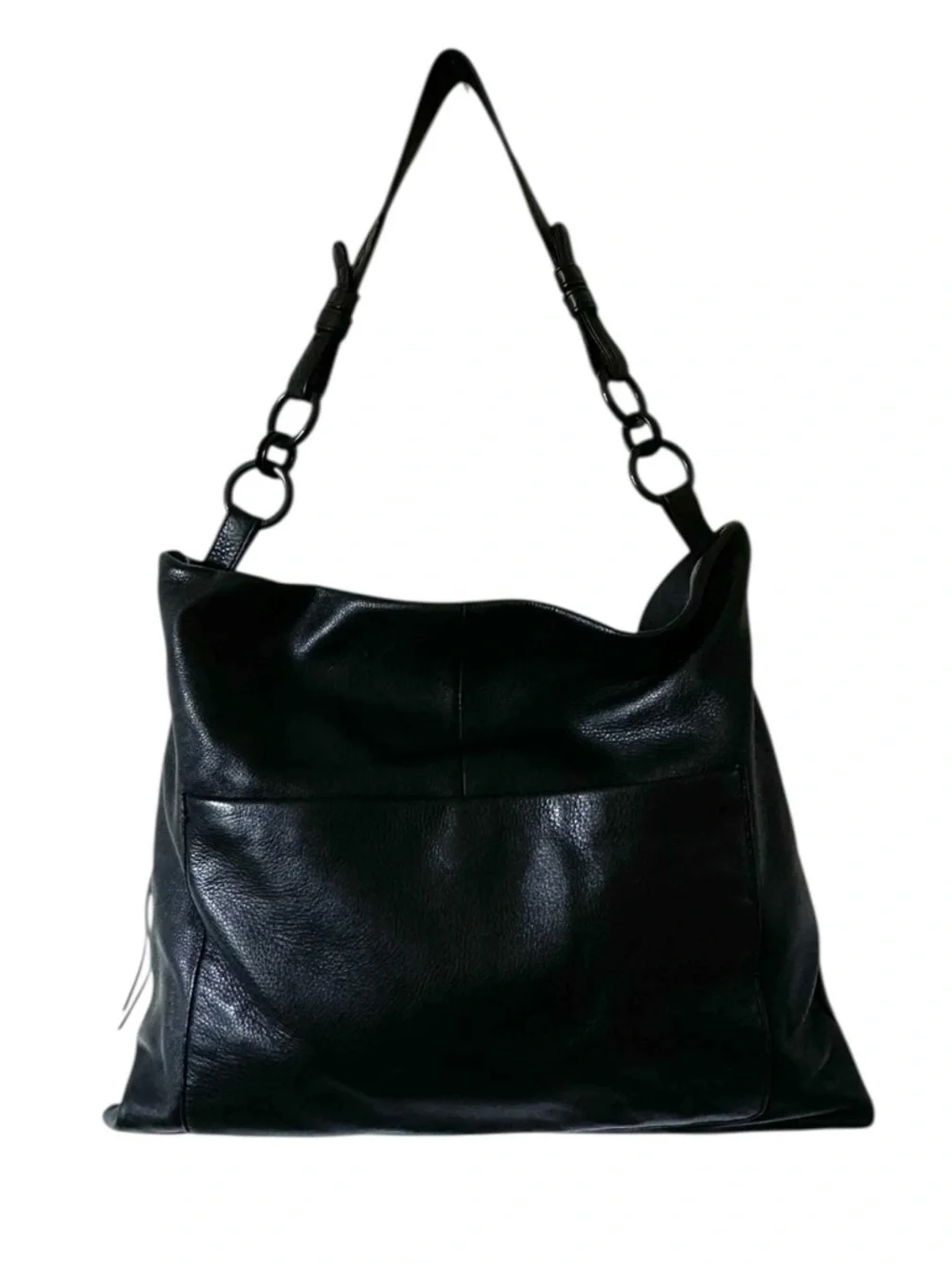 HOBO Black Leather Purse Shoulder Bag Old Money Capsule Soft‎ Slouchy
